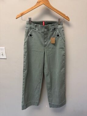 SPANX Olive Green Wide-Leg Trousers